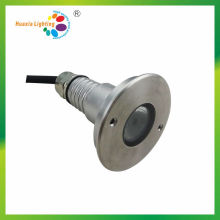 Luz enterrada del acero inoxidable de 3W IP68 LED, luz subacuática